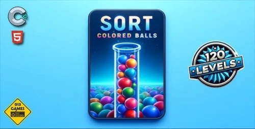 Sort Colored Balls - HTML5 Mobile Game