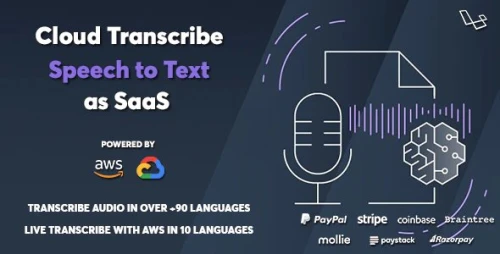 Cloud Transcribe - Speech to Text as SaaS