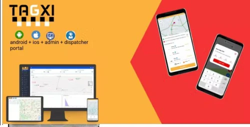 TAGXI - Taxi Application - Uber clone - Android + IOS + Dashboard