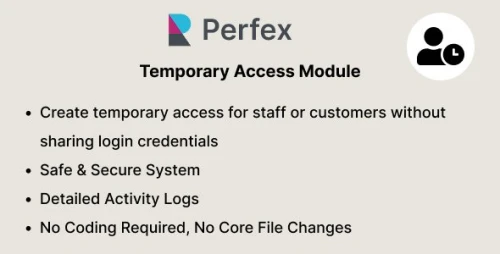 Temporary Access Module for Perfex CRM