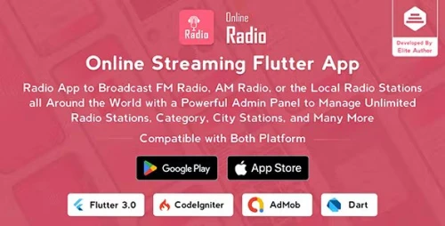 Radio Online - Flutter Full App