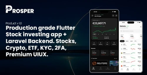 Prosper | Stock Trading Flutter App With Laravel Backend