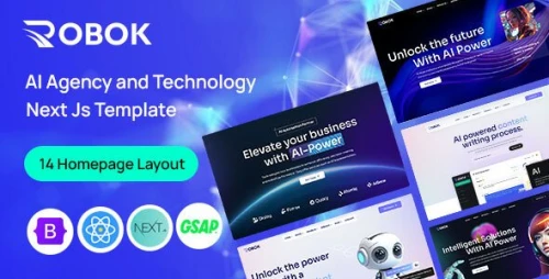 Robok - AI Agency & Technology Next JS Template