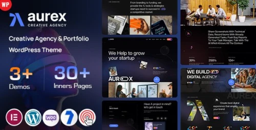 Aurex - Creative Agency & Portfolio WordPress Theme