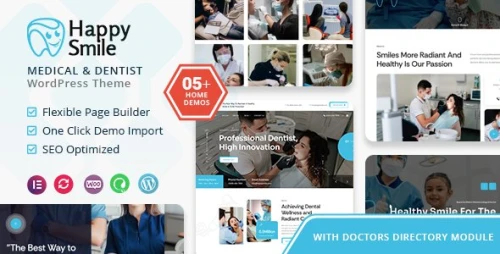 Happysmile - Medical and Dentist WordPress Theme