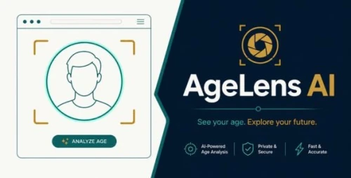 AgeLens AI - Face Age Detector and Estimator | HTML5 Template