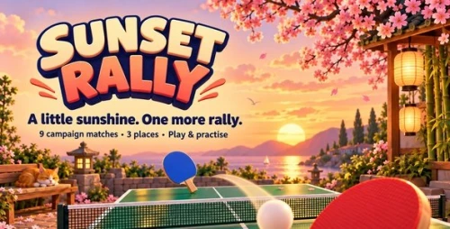 Sunset Rally | HTML5 3D Table Tennis Game With Campaign and Customization
