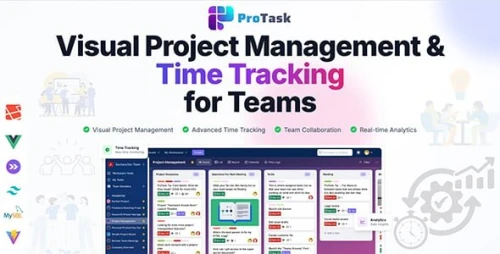 ProTask – Ultimate Project Management System with Time Tracking & Team Collaboration