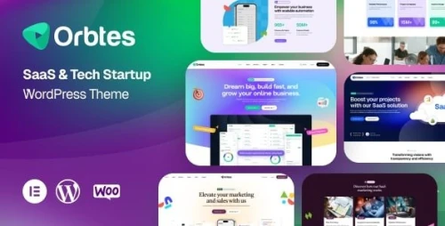 Orbtes - SaaS & Tech Startup WordPress Theme