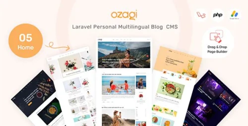 Ozagi - Personal Blog Multilingual Laravel CMS