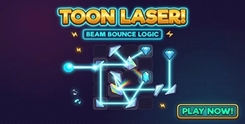 Toon Laser Logic Beam Bounce | HTML5 Puzzle Game