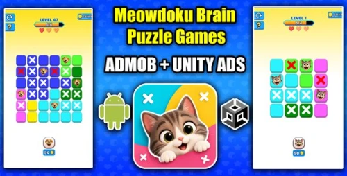 NextLevelGames | Meowdoku Brain Puzzle 2D Unity Game Template