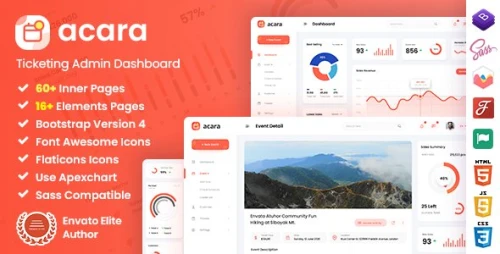Acara - Ticketing Admin Dashboard React Template