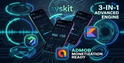SysKit | 3-in-1 System Utility & Developer Toolbox Android App with AdMob