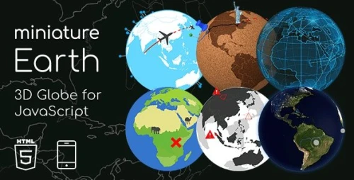 Miniature Earth - 3D Globe for JavaScript