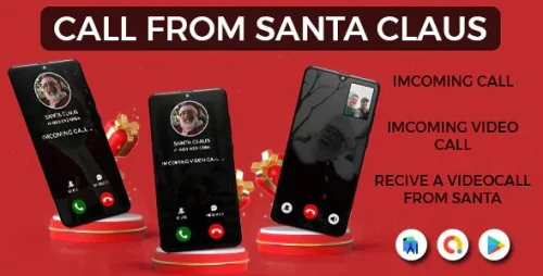 Santa Claus Video Call - Santa Video Prank Call - Video Call Santa Premium - Simulated Video Calls