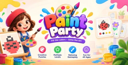 Paint Party | HTML5 Coloring Game