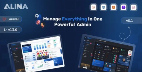 Alina Laravel 13 Admin Dashboard Template