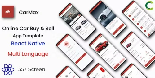Car Buy & Sell App Template in React Native | Multi Language | CarMax