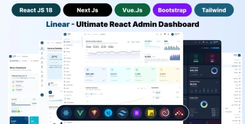Liner - Premium React, Vuejs, Next.js, Bootstrap 5 HTML, Tailwindcss Admin Dashboard Template