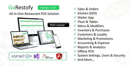 GoRestofy Restaurant POS & Management System - Multi Outlet, Billing & Kitchen Display