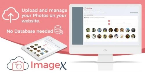 Website Images and Photos Upload & Managment without Database - ImageX