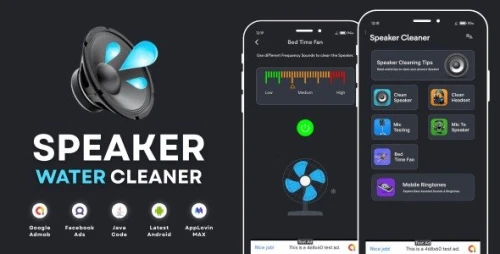 Speaker Water Cleaner With AdMob Ads Android
