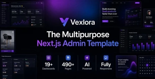 Vexlora - Multipurpose Nextjs Admin Template