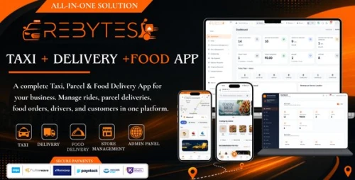 Rebytes | Taxi, Delivery & Food Delivery Platform