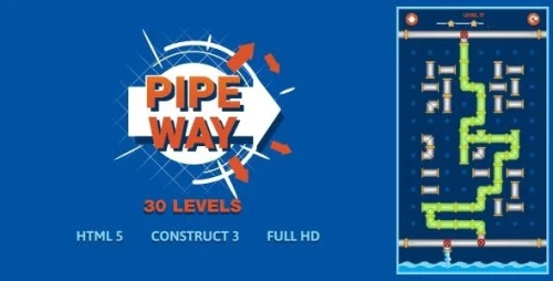 Pipe Way - HTML5 Game (Construct3)