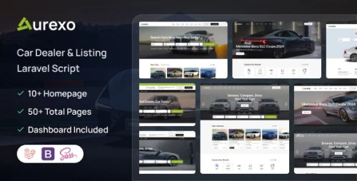 Auxero - Car Dealer & Listing Laravel System