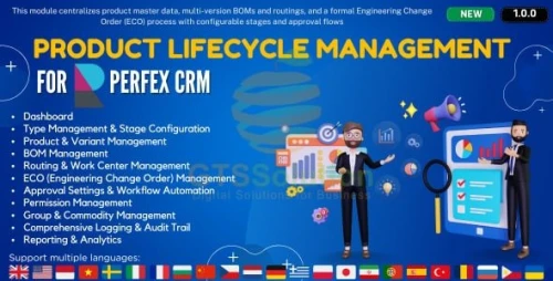 Product Lifecycle Management module for Perfex CRM