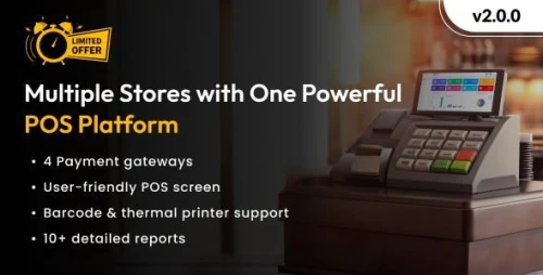 POS Saas for Multi Store / Outlets - Built on Laravel + React JS