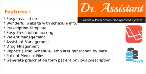 Dr.Assistant - Patient and Prescription Management System in Laravel