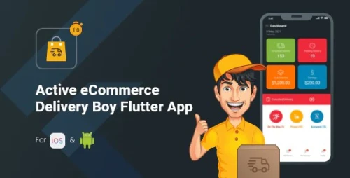 Active eCommerce Delivery Boy Flutter App