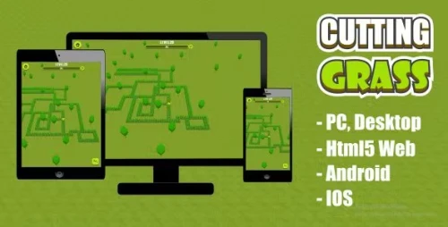 Cutting Grass 3D - HTML5 Game (Construct 3)
