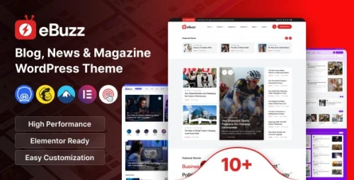 ebuzz - Blog, News & Magazine WordPress Theme