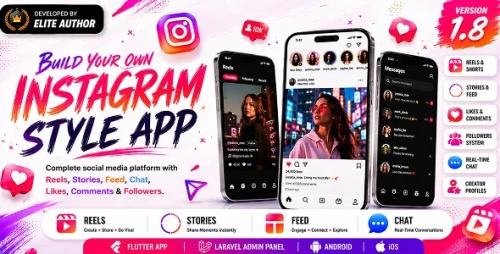 DTTrends - TikTok Clone Flutter App with Live, Reels, Chat & Laravel Admin + Next.js Website