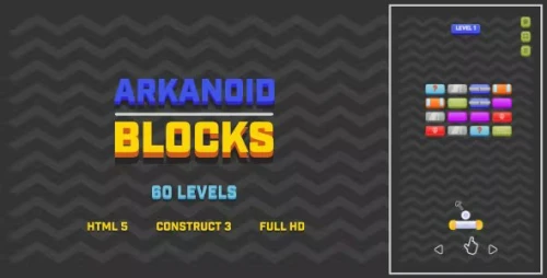 Arkanoid Blocks - HTML5 Game (Construct3)