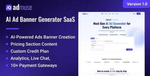 AdMuse - AI-Powered Ad Banner Generator