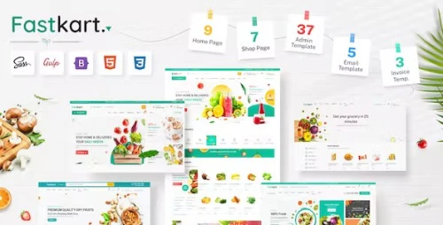 Fastkart - Multipurpose eCommerce + Admin HTML Template