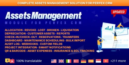 Assets Management & Asset Tracking module for Perfex CRM