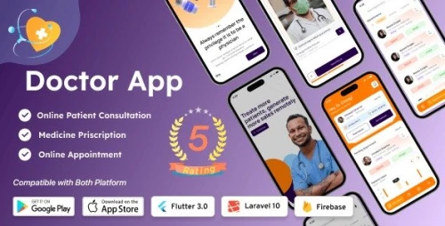 DTCare – Doctor App | Patient Appointment Booking App in Flutter with Admin Panel | Android - iOS