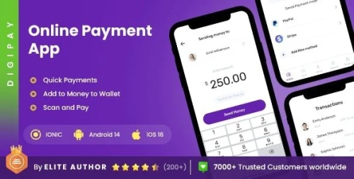 2 App Template | Online Payment App | Digital Payment App | eWallet App | DigiPay