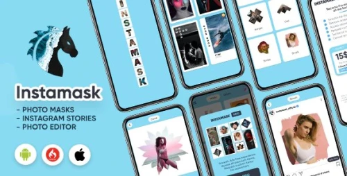 Instamask - Photo Masks - Photo Frame - Photo Editor App (Android/CodeIgniter)