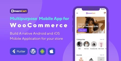 DreamCart - Flutter E-commerce Mobile App for WooCommerce