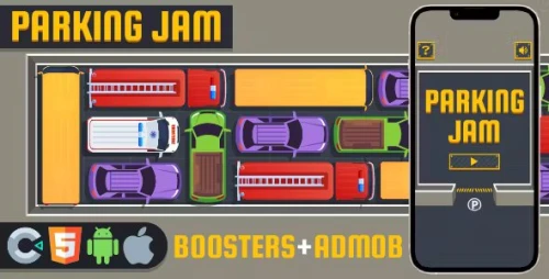 Premium Game - Parking Jam Full Game - HTML5,Construct3