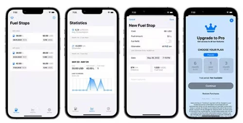 Fuel Costs App & Widget - Average Fuel Consumption - SwiftUI Full iOS Application