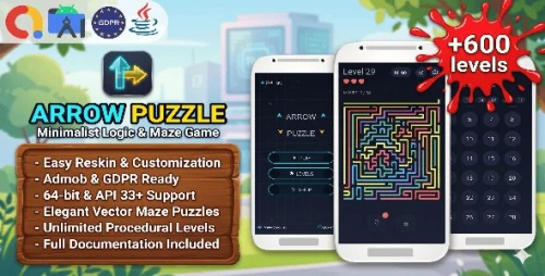 Arrow Puzzle - Grid Clearing Mind Game (JAVA| Android)