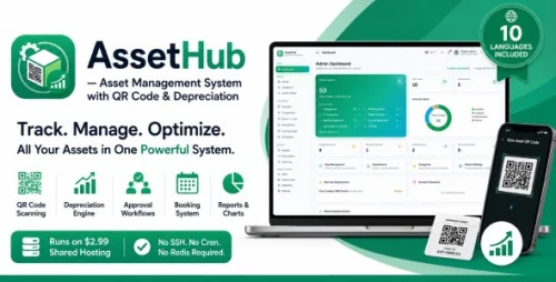 AssetHub - Laravel Asset Management System with QR Code & Depreciation